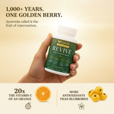 1,000+ years of Ayurveda — 20x the vitamin C of an orange