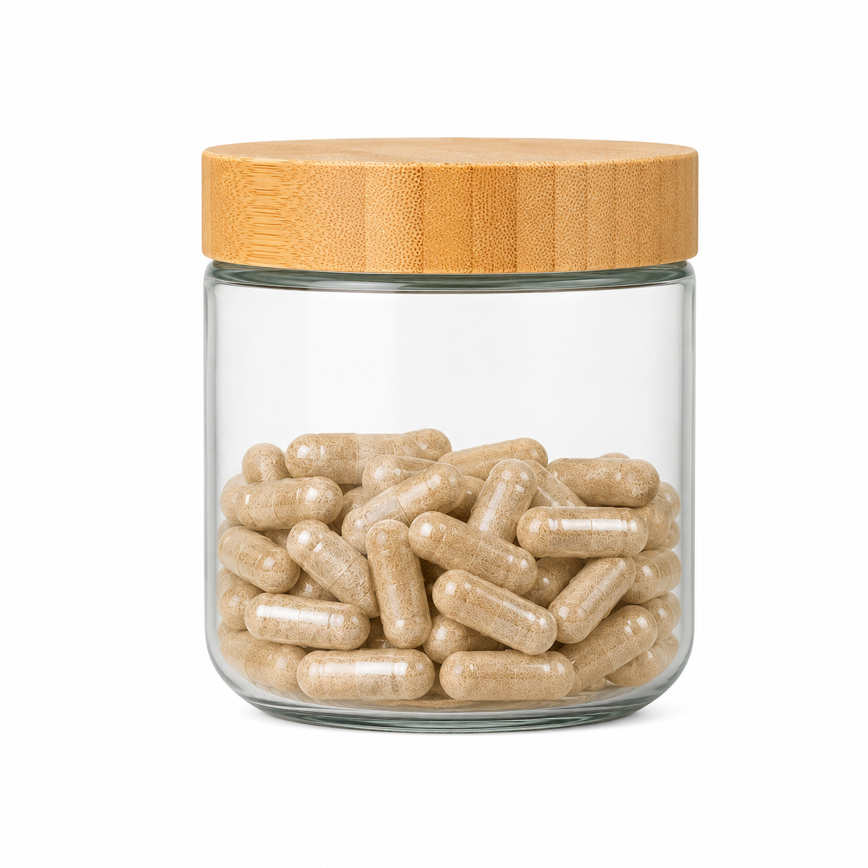 FREE Bamboo Glass Jar